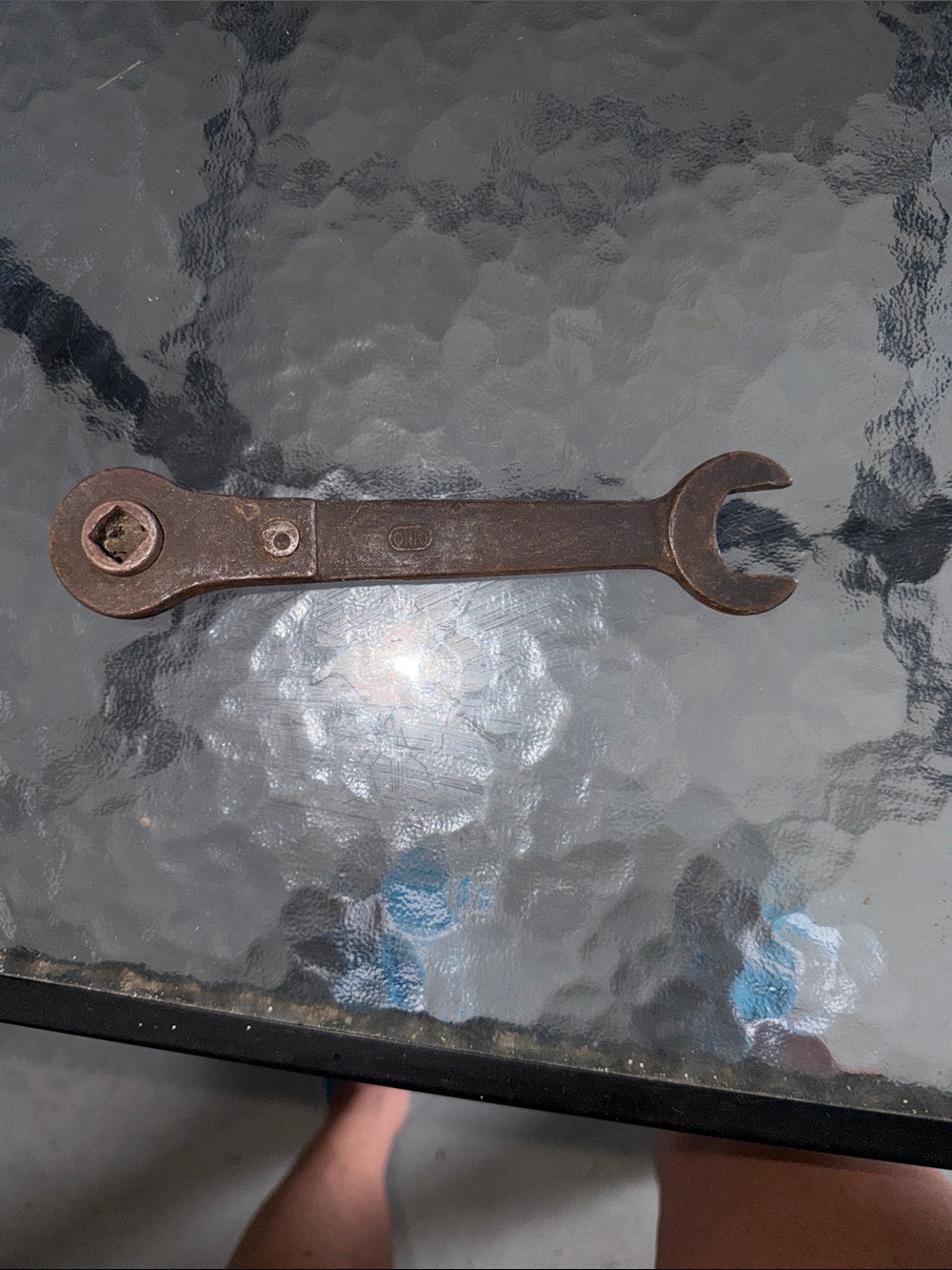 ANTIQUE TRACTOR WRENCH OHIO OPEN END